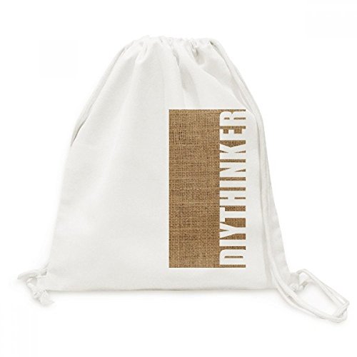 Sac à dos cordon en lin pour éviter l'encombrement en voyage avec toile kaki