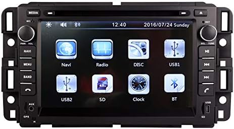 7" Touchscreen Monitor Car GPS Navigation System for GMC Yukon/GMC Tahoe/GMC Acadia/Suburban 2007-2012 Car Stereo DVD Player +Radio +BT +Steering Wheel Control+Sd/USB+AUX in+ Backup Camera