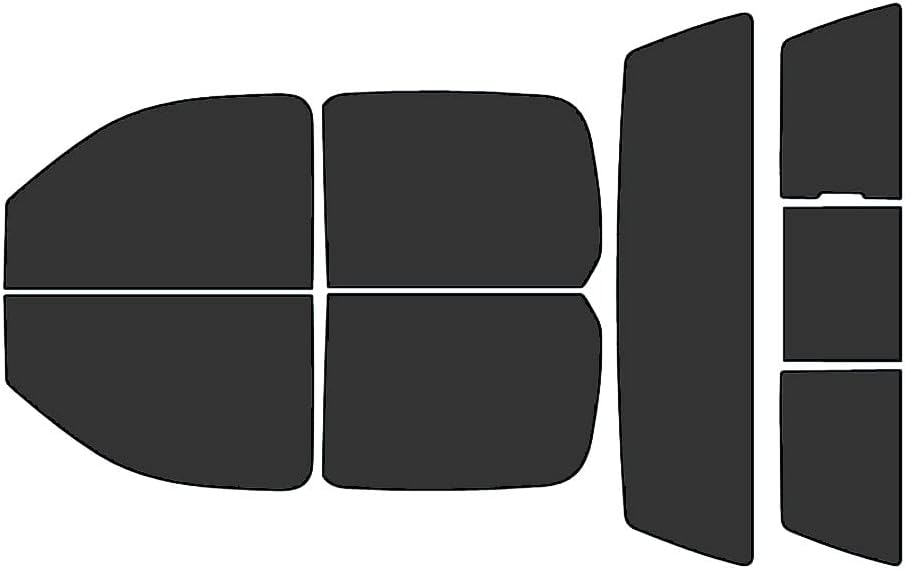 Rvinyl Window Tint Kit Compatible with Chevrolet Silverado 2007-2013 (4 Door) - Complete Precut Kit - 20% Complete Complete - 20%