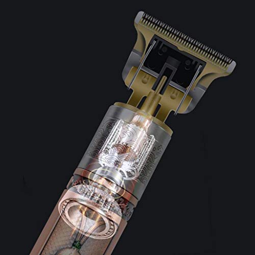 T9 sem fio de corte dos homens de cortar elétrica retro esculpir cabeça empurrar corte
