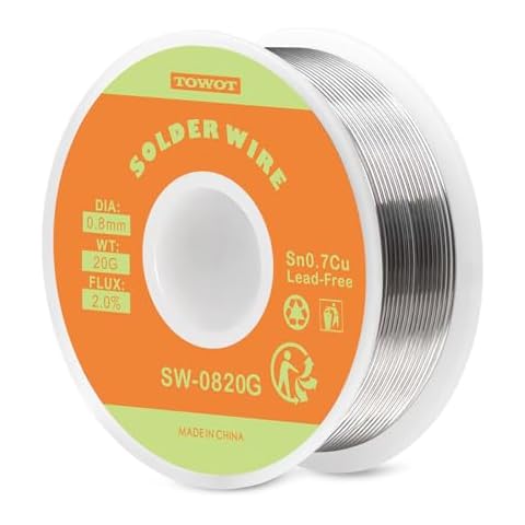 TOWOT Lead Free Rosin Core Solder Wire 0.8mm Cover