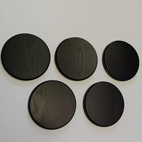 5 targhette a cuneo, rotonde, scure, AF 17 cm, cinghiale selvatico