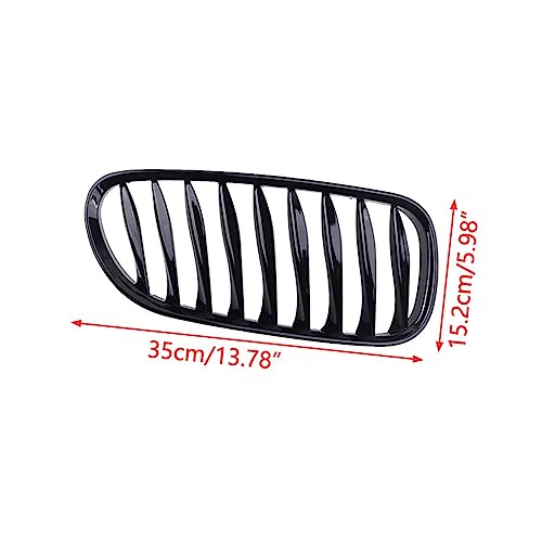Calandre avant pour BMW E85 E86 Z4 de 2003 à 2008 en plastique noir brillant
