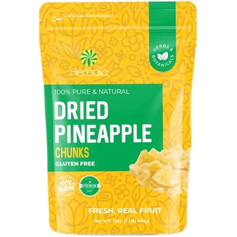 Herbaila Dried Pineapple Chunks Cover