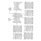 minkissy Castillo de Papel para Colorear Rompecabezas DIY Juguete de Pintura Manual para Decoración Infantil para Habitaciones y Fiestas