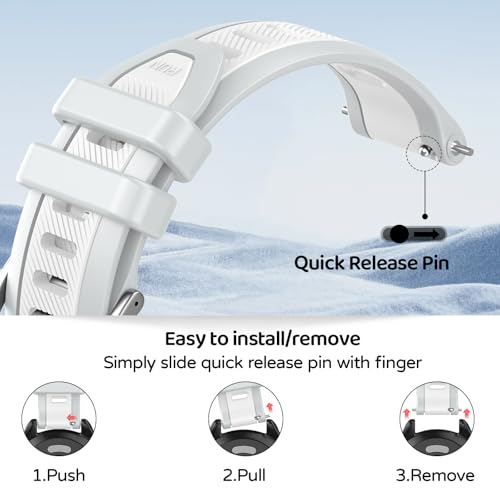 Correa para reloj Garmin Forerunner 20mm silicona miniatura 2