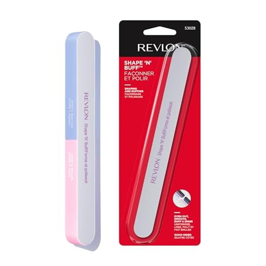 Nail Buffer by Revlon, Shape 'N' Buff Nail File & Buffer, Nail Care Tool, All-in-One Shaping & Buffing, Easy to Use (Pack of 1)