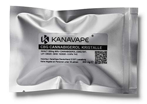 Preisvergleich Produktbild KanaVape® CBG Cannabigerol Kristalle Isolat Pulver 500mg
