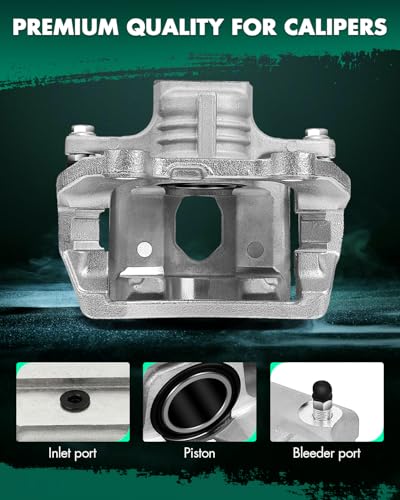 Image of SCITOO Rear Left Brake Caliper With Bracket 18B4804 Compatible For Buick 2004-2007 For Chevrolet 2002-2009 For GMC 2002-2009 For Isuzu 2003-2008