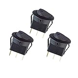 HOTSYSTEM New 3pc Car Truck Rocker Toggle LED Switch Blue Light On-off Control