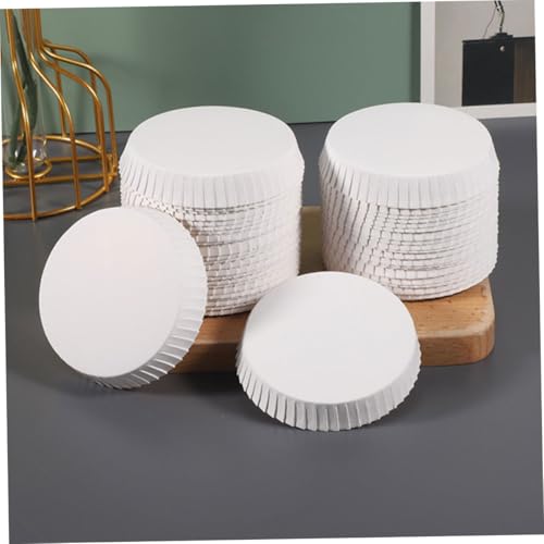 Couvercles anti-débris jetables blancs pour gobelets de réception - 7