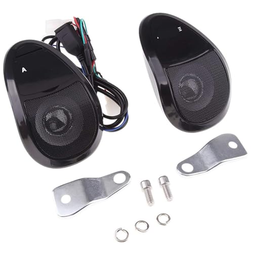 Parlante para Manillar de Moto Compatible Audio FM Negro