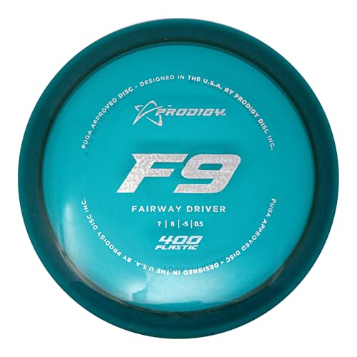 Prodigy Disc 400 F9 Disc Golf Disc - Understable Fairway Driver Disc Golf Disc for Beginners, Extremely Durable Frisbee Golf Disc Golf Driver, 170-176g, Colors May Vary