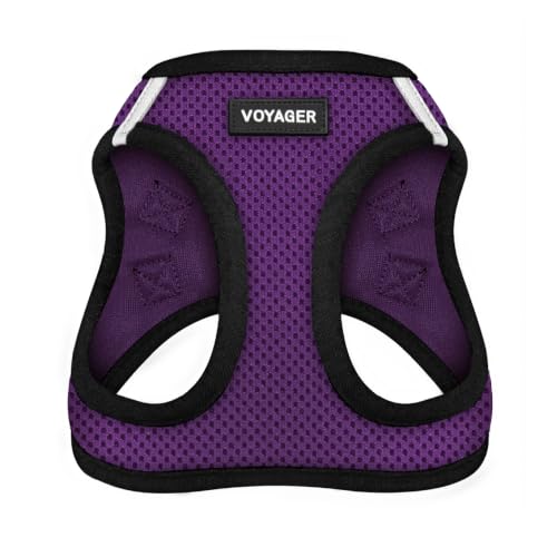 Image of Voyager Step-in Air Dog Vest Harness - Purple /Black Trim, Large