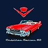 1959 Cadillac Series 62 Men's T-Shirt Navy Blue #1