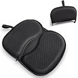 masteymoh Foldable Honeycomb Seat Cushion, Small Portable Gel Seat Cushion for Travel, Butt Pillow for Back Pain Relief, Sciatica (Black)