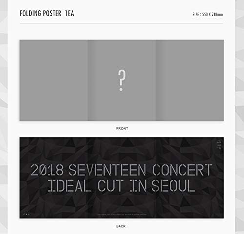 Genie Music Seventeen 2018 Seventeen Concert Ideal Cut In Seoul Dvd 3discs 152p Photobook On Pack Poster 1sticker 1photocard Double Side Extra Photocards Set Amazon Co Uk Electronics Photo
