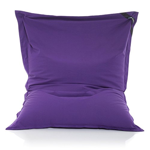Original LAZY BAG Sitzsack XXL 360L Riesensitzsack aus Baumwolle 180x140cm (Violett-Lila) - 5