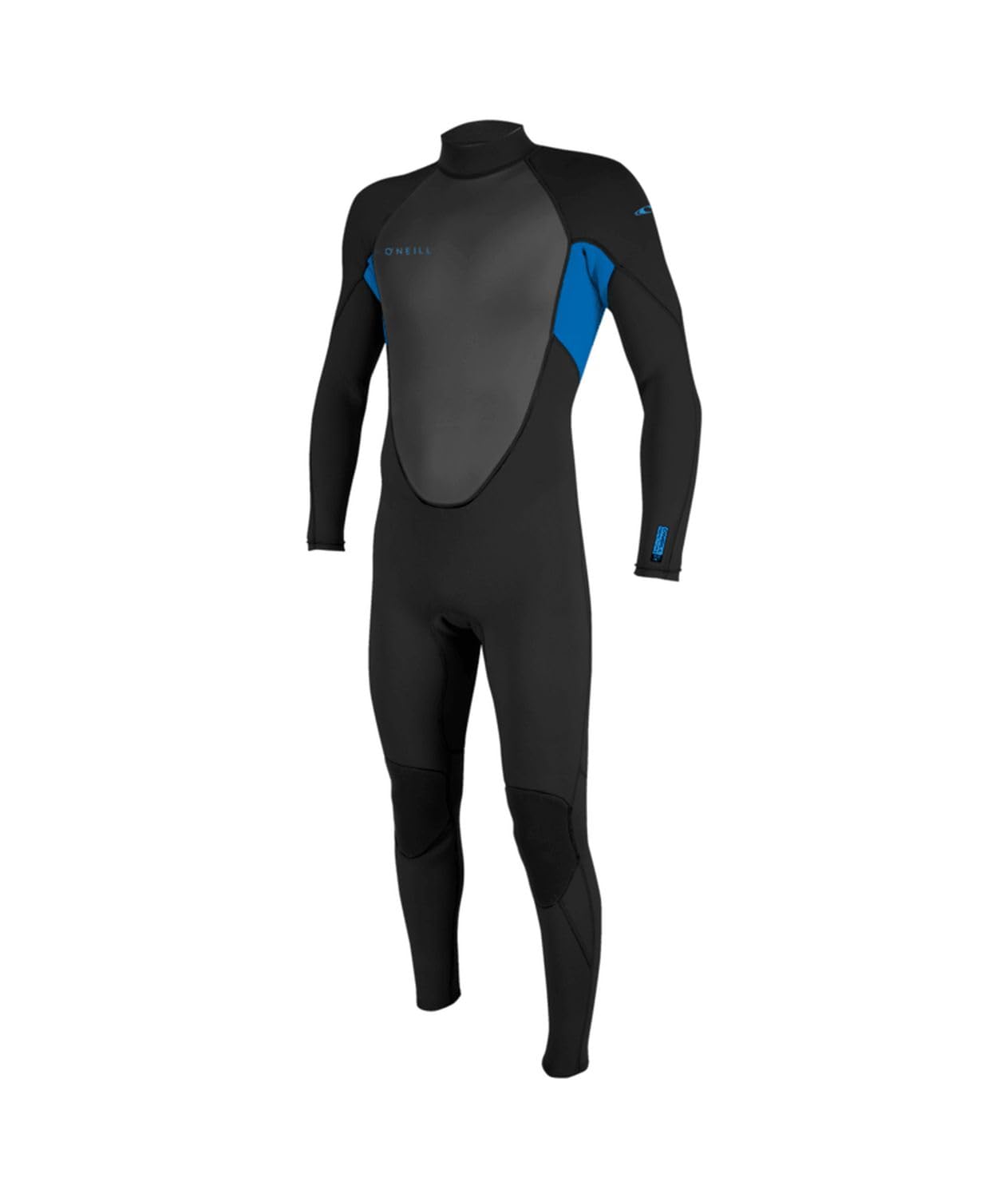 O'NEILL Youth Reactor-2 3/2 mm Back Zip Fullsuit Children's Wetsuit (BLK/Ocean, 12 (147-155))
