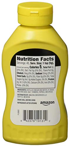 Image of Amazon Grocery, Yellow Mustard, Kosher, 8 Oz (Previously Happy Belly, Packaging May Vary)