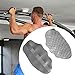 Menolana 2X Weight Lifting Grips Workout Gym Gloves Pull up Grippers Hand Protector with Storage Bag for Exercise Rows Sports Fitness, Gray