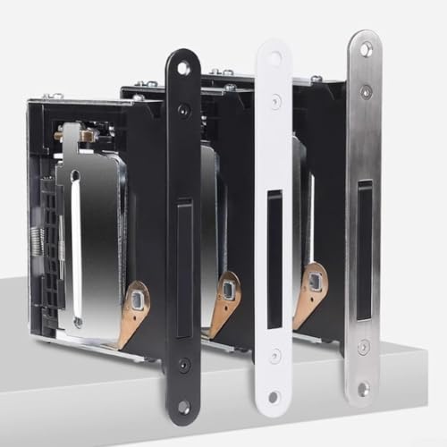 Serrure de porte invisible et silencieuse en alliage pour chambre et salle de bain