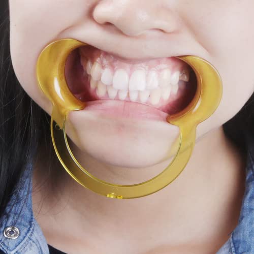 Cheek Retractor Mouth Opener C-Shaped | 3 Pack (Small Medium & Large) | Teeth Whitening Supplies | Tooth Gem Supplies | Cute Solid Pink Design #TOP7