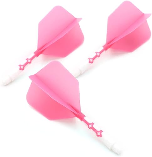 Miniatura 3 de CUESOUL ROST T19 - Eje de dardos integrado y vuelos de 1.102 in con forma de ala grande, di adiós a la caída del vuelo de dardos