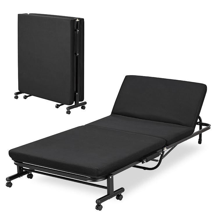 Amazon｜アイリスオーヤマ 折りたたみベッド OTB-TRR ブラック