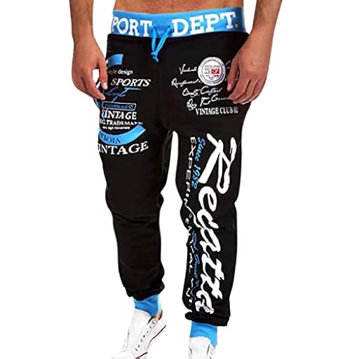 Pantalones deportivos para hombre, pantalones de chándal largos estampados, pantalones de chándal para hombre, de algodón, acogedores, pantalones de deporte, bajos de las piernas, pantalones de | Ya disponible en tu tienda friki favorita! En mundofriki.es!