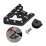 NICECNC Schwarz Fußbremshebel Pedalverlängerung Vergrößerungspad Pedal Extender Kompatibel mit Yamaha Raptor 700 2013-2022, Raptor 700R 2016-2022, Raptor 700R Special Edition 2013-2016 2018-2022