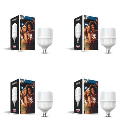 Image of Goldmedal Thor 50W B22 Base LED Bulb For Home & Office | Energy Efficient | 230 Degree Light Coverage | Surge Protection up to 4KV | Rated Life 15000 Hrs |Cool Daylight (6500K) |Pack of 4