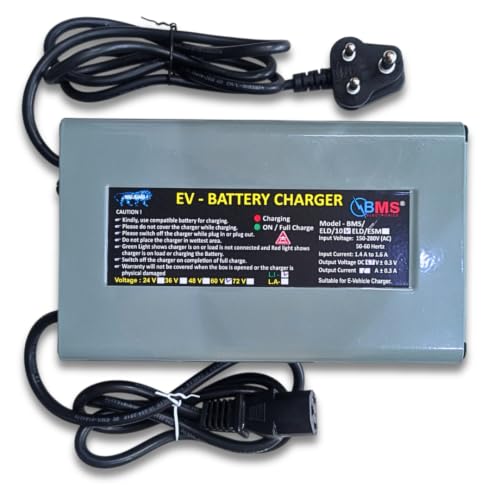 Image of 60V 6AMP High Quailty Lithium Battery Charger for E-Bikes, Cut-Off Voltage 67.2V. with LED Light, Over Load and Over Heat Protection | 6 Months Warranty