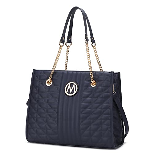 Bolso tipo Tote de piel vegana para mujer miniatura 1