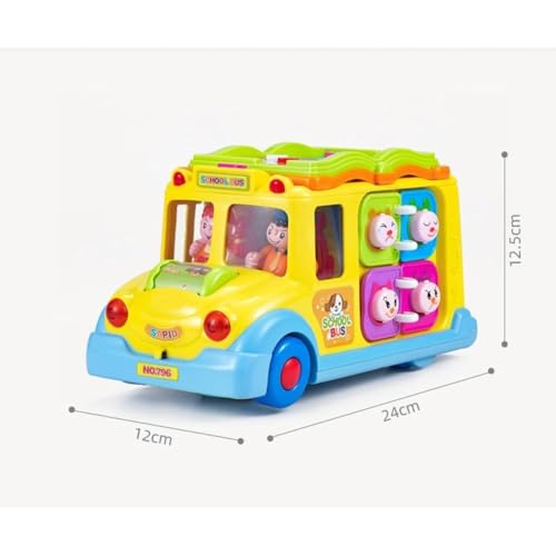 Image of Shopbefikar Hola Keep Me Busy School Bus: Interactive Toy for Toddlers