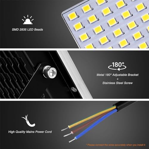 Led Pir Floodlights 20W, Ip67 Waterproof Security Light with Motion Se ...