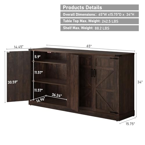 Chartustriable 4LKFKQU03542 Sideboard Buffet Cabinet thumb #1