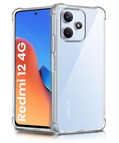 Image of WOW IMAGINE Soft Silicone Back Case Cover for Mi Redmi 12 4G | Clear TPU Case | Cushioned Edges for Ultimate Protection Mobile Back Cover Case - Transparent