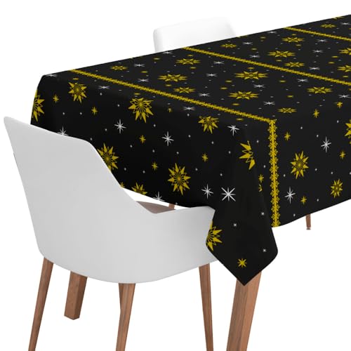 OH YEAH - Rollo Mantel Fin de Año - 1,20 x 5 m - Rollo Mantel - Decoración Mesa Nochevieja - Vajilla Desechable Fin de Año - Feliz Año Nuevo - FÁCIL Montaje