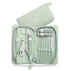 Set Manicure DUAIU 12 Pezzi Tagliaunghie Professionale Kit Manicure Set Manicure in Acciaio Inox Manicure Set Donne e Uomini Kit per La Cura Delle Unghie con Borsa da Viaggio