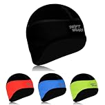 Swift Wear Cycling Skull Cap Motorbike Cycle Under Helmet Windproof Winter Thermal Bike Hat One Size (UK, Alpha, One Size, Black)