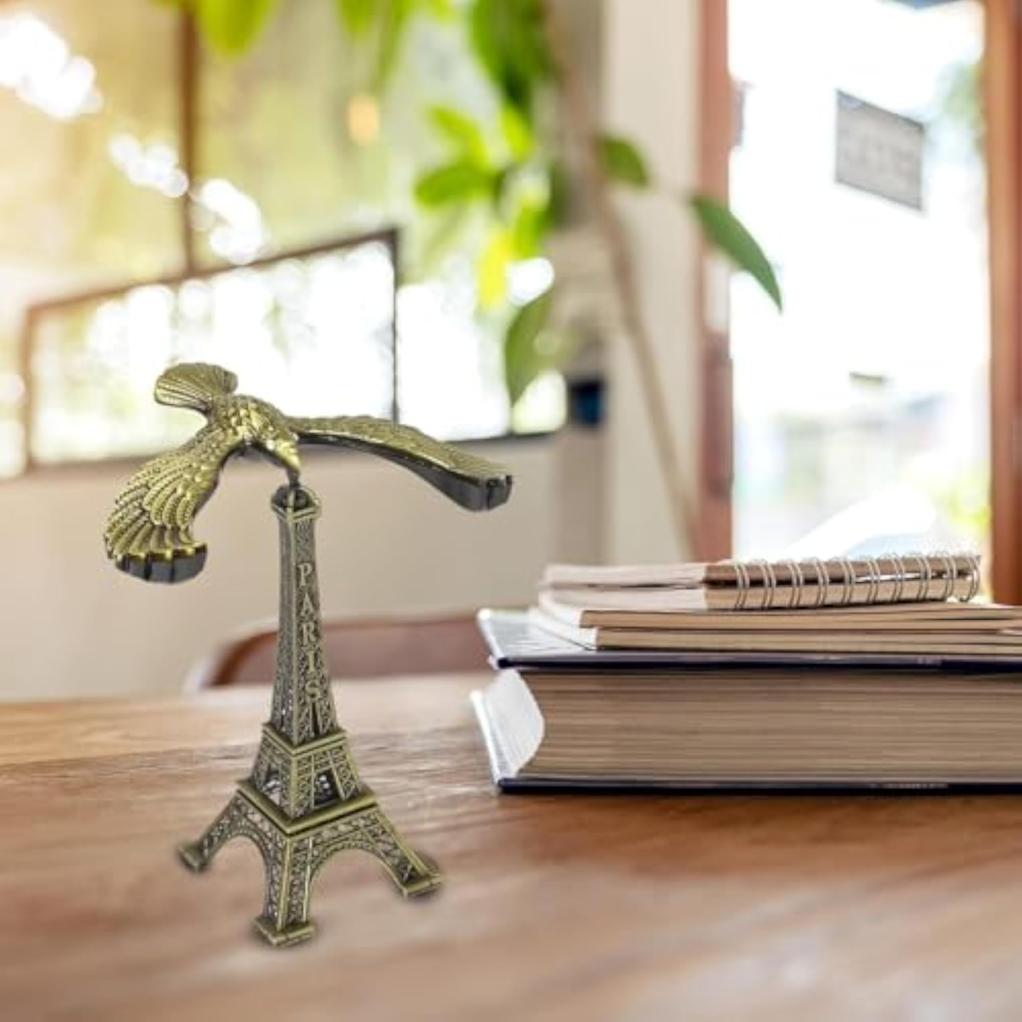 Metal Eiffel Tower Balance Eagle Showpiece