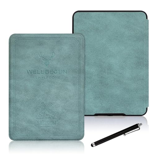 Sakenitly �J�o�[ �ɓK��Kindle Paperwhite �� 5/6/7 ���� (2012/2013/2015 �����[�X�A���f��: EY21&DP75SDI) �p���B���e�[�W �f�B�A �w�b�h �p�^�[�� �P�[�X�A�X�}�[�g �I�[�g �X���[�v/�E�F�C