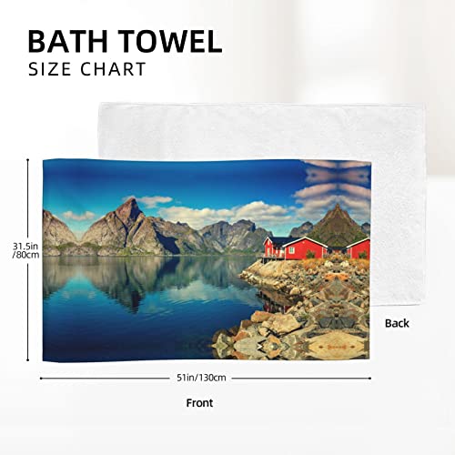 Koolr Norway Fjord Nature Cape Printed Bath Towel Microfiber Fabric Soft Strong Absorbent Bathroom Towel For Shower,Gym,Sports #TOP3