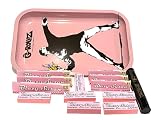 Blazy Susan Mix Bundle -14 Items- Blazy Susan Pink Rolling Paper (3 packs of king size, 3 packs of 1