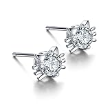 GUIJI Cat Cute Stud Earrings Fashion 925 Sterling Silver Earrings Women Jewlerly with Gift Box
