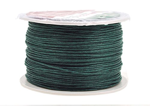 Mandala Crafts Evergreen 1Mm Waxed Cord For Jewelry Making - 109 Yds Evergreen Waxed Cotton Cord For Jewelry String Bracelet Cord Wax Cord Necklace String #TOP10