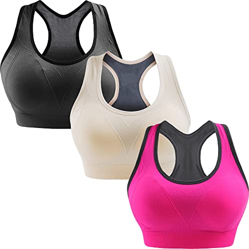 Libella Sports Bra Femme Bustier Rembourré Push Up sans Temple Sport Bra Fitness Sporttop 3765 UN1 GR.L/XL
