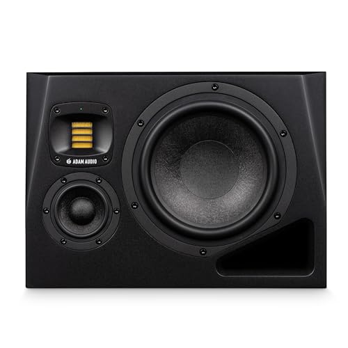 ADAM Audio A8H Studiomonitor: 8" MLM-Tiefmitteltöner, 3,5" Mitteltöner, handgefertigter AMT-Hochtöner, drehbarer HPS-Waveguide – professioneller Nahfeld- / Mittelfeld-Studiolautsprecher (Rechts)
