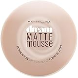 Maybelline Dream Matte Mousse Foundation, Porcelain Ivory Light [1], 0.64 oz (Pack of 2)